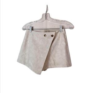 Free People beige asymmetrical skort